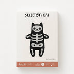 Skeleton Cat Felt Doll Kit