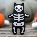 Skeleton Cat Felt Doll Kit