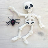 Skelly and Spidey felt pattern