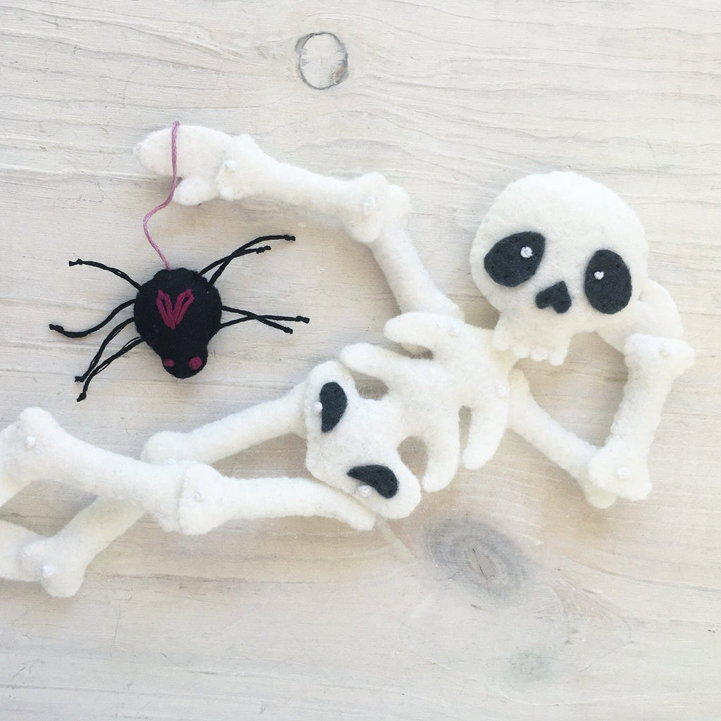 Skelly and Spidey felt pattern
