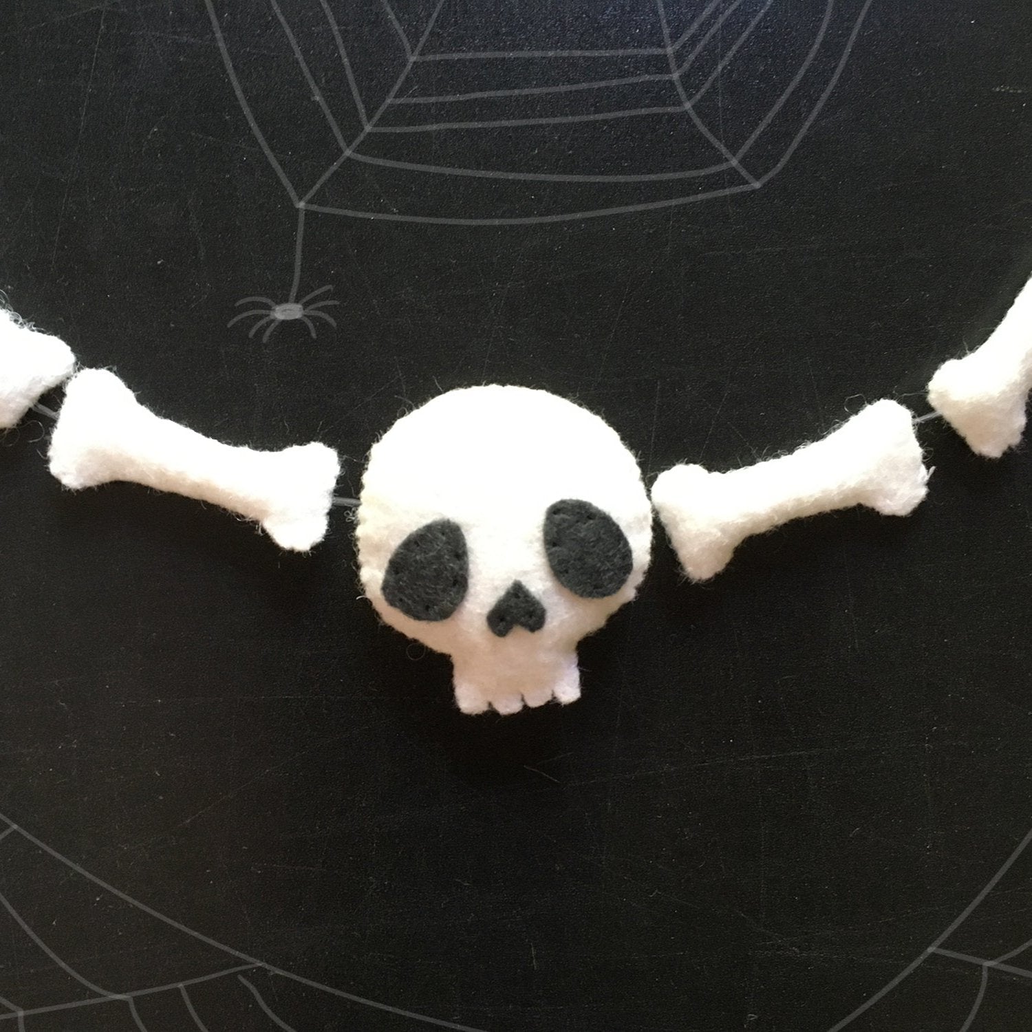 Skelly and Spidey felt pattern