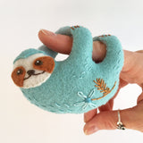 Finger Sloth Felt Pattern