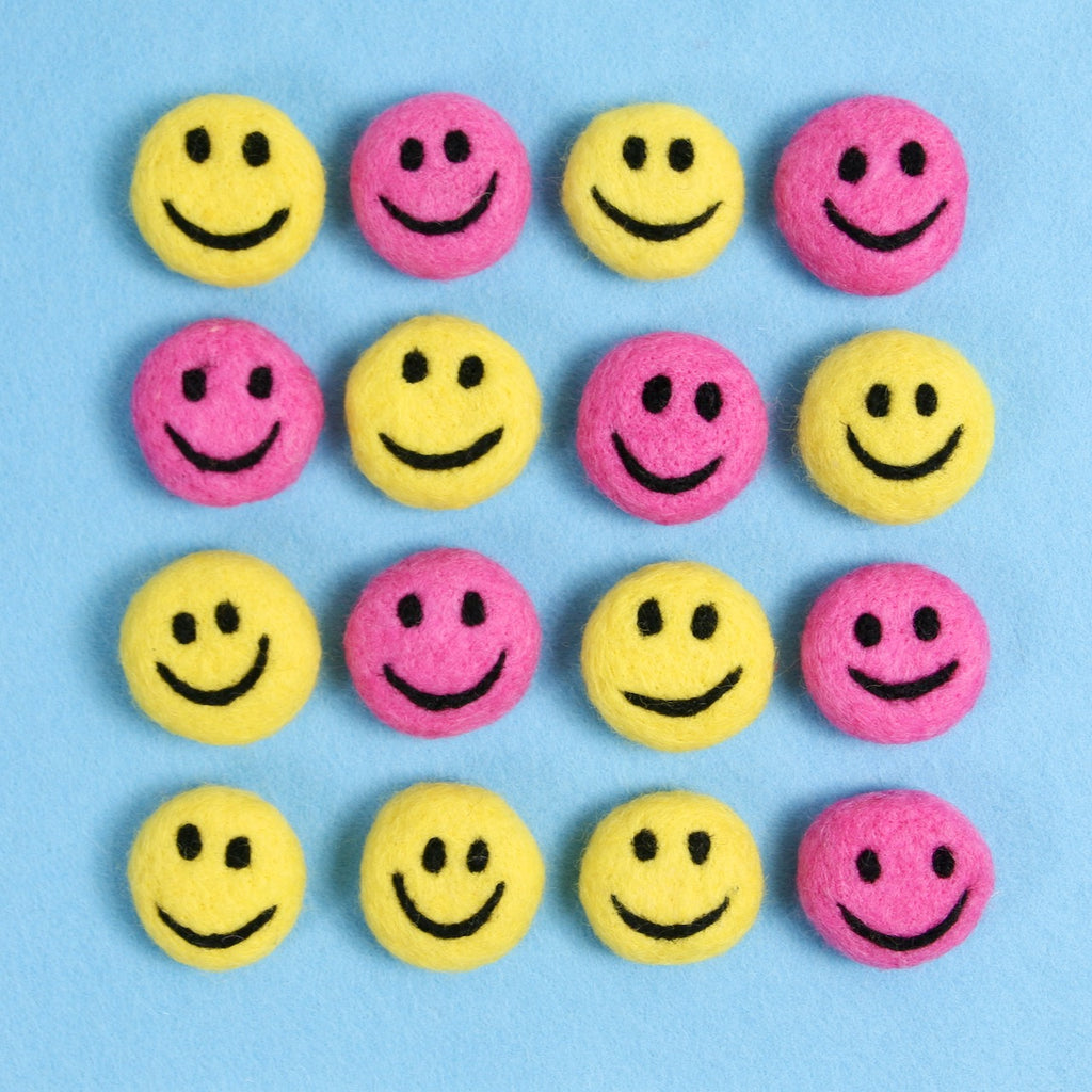 Smiley Face, Foxglove Pink