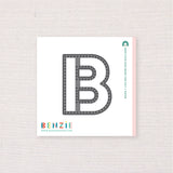 Stitchable Alphabet B, Deep Etch Die