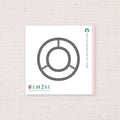 Stitchable Alphabet O, Deep Etch Die