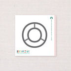 Stitchable Alphabet O, Deep Etch Die