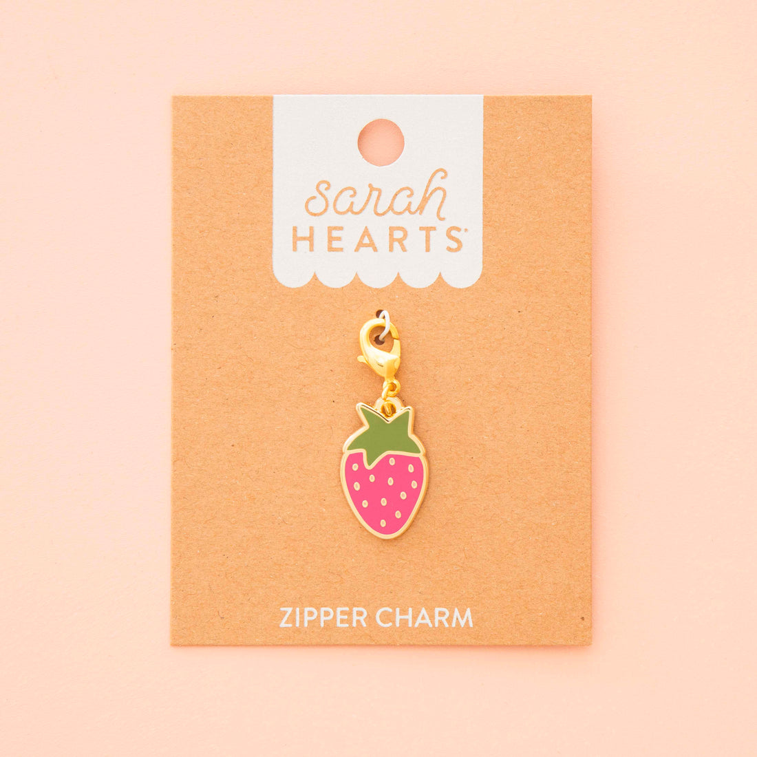 Strawberry, Zipper Charm