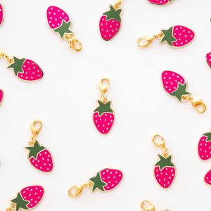 Strawberry, Zipper Charm