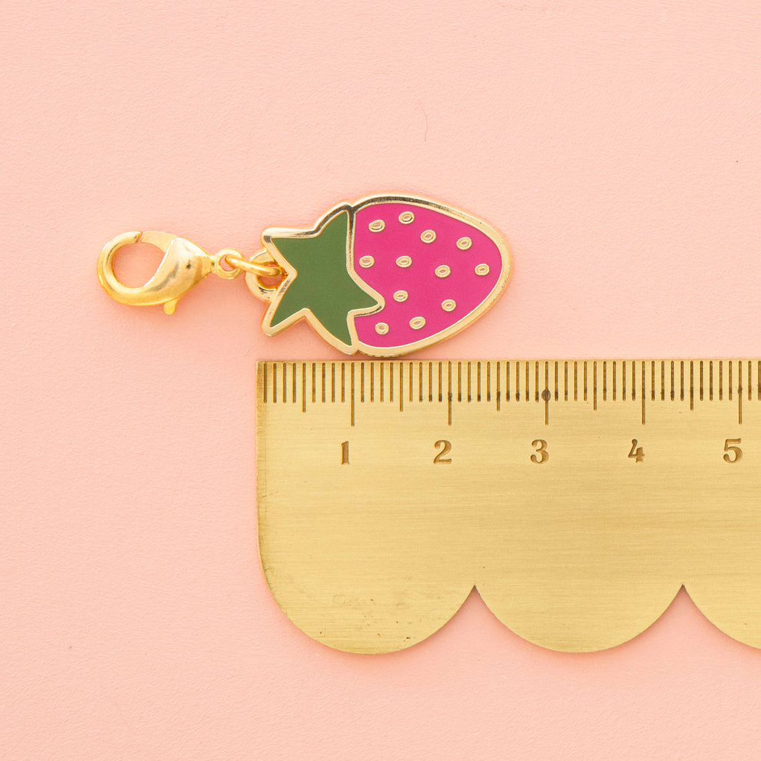 Strawberry, Zipper Charm