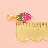Strawberry, Zipper Charm