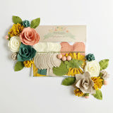 Succulent Rose Felt Flower Kit