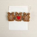 Felt Bear, Red Heart
