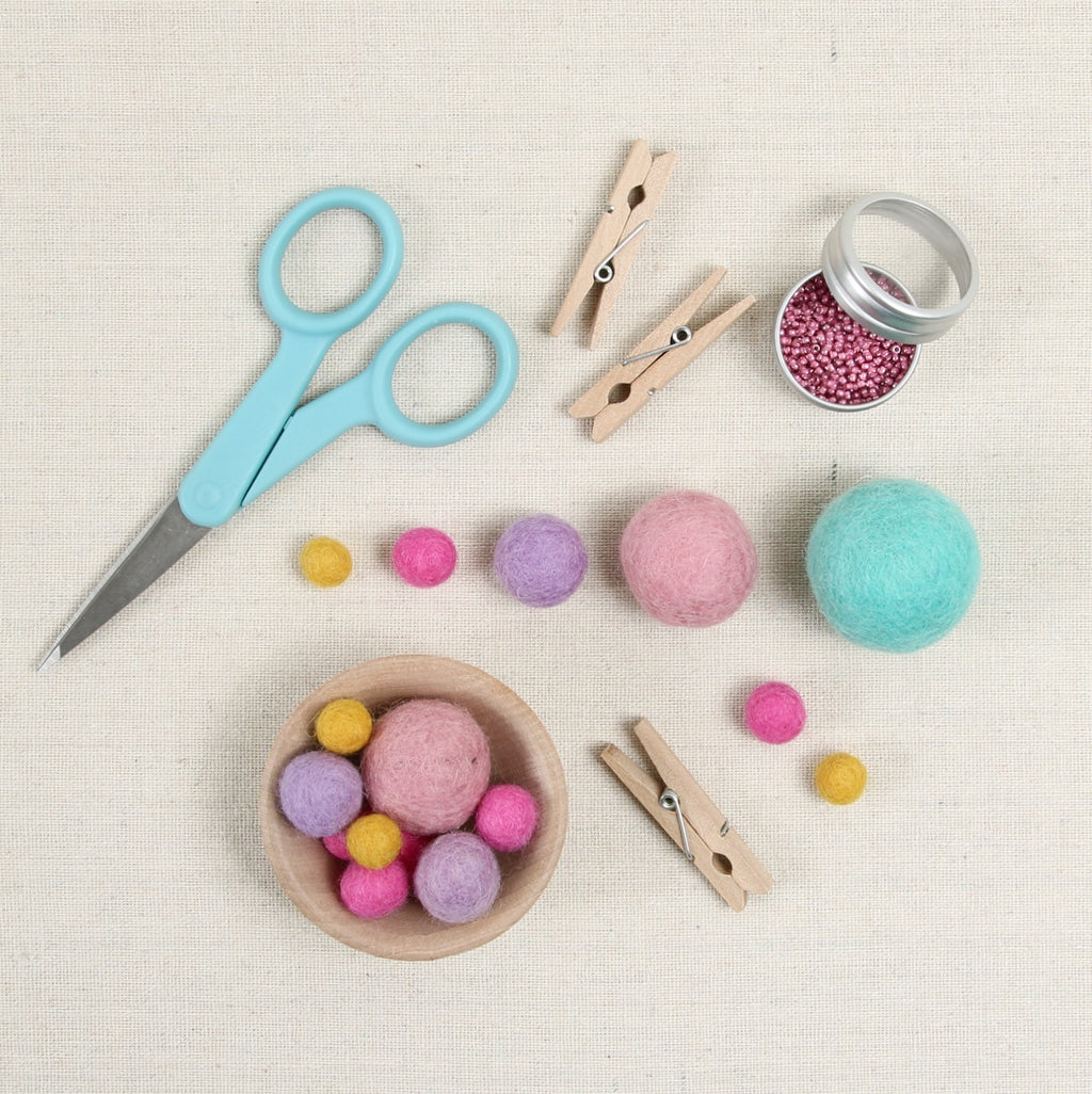 Black Felt Balls