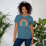 Cross Stitch Rainbow Tee