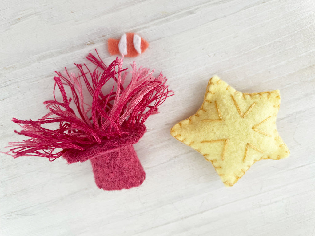 Deep Sea Creatures felt pattern