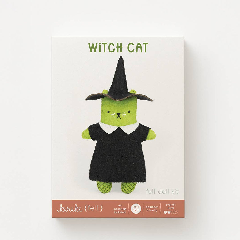 Witch Cat Felt Doll Kit