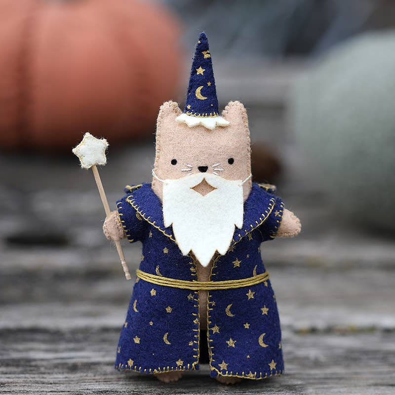 Wizard Cat Felt Doll Kit