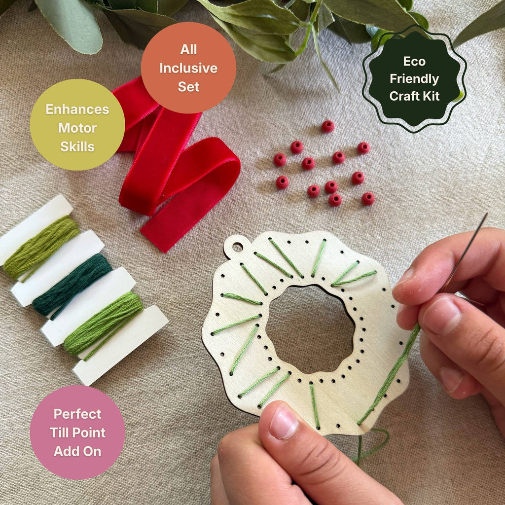 Make Your Own Stitched Wreath Decoration