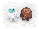 Yeti and Sasquatch Felt Pattern