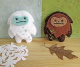 Yeti and Sasquatch Felt Pattern