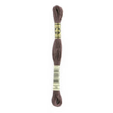 brown embroidery floss, gray embroidery floss, DMC 09