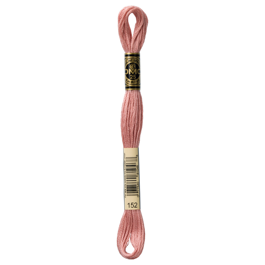 pink embroidery floss, DMC 152, Rosewood