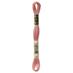 pink embroidery floss, DMC 152, Rosewood