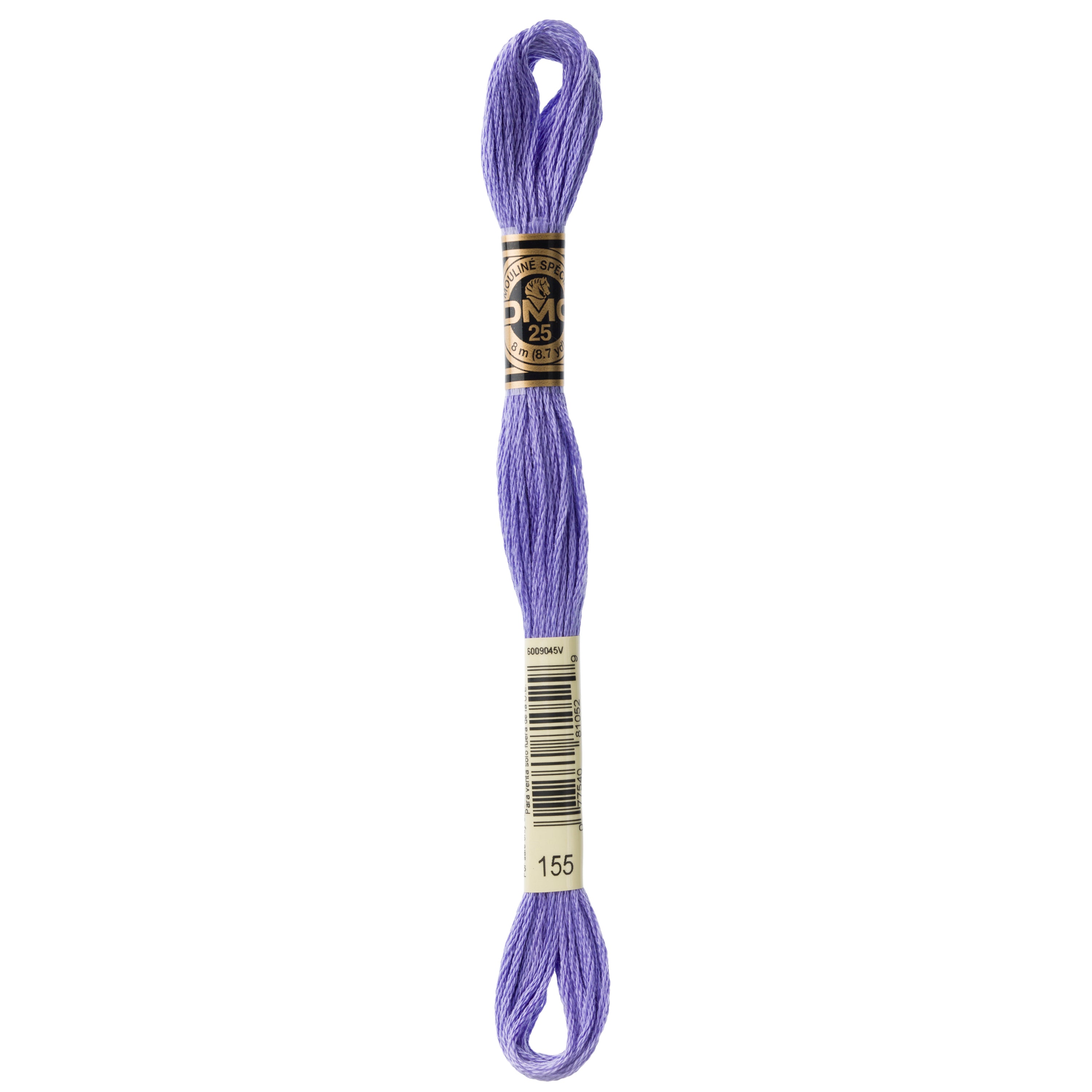 purple embroidery floss, DMC 155