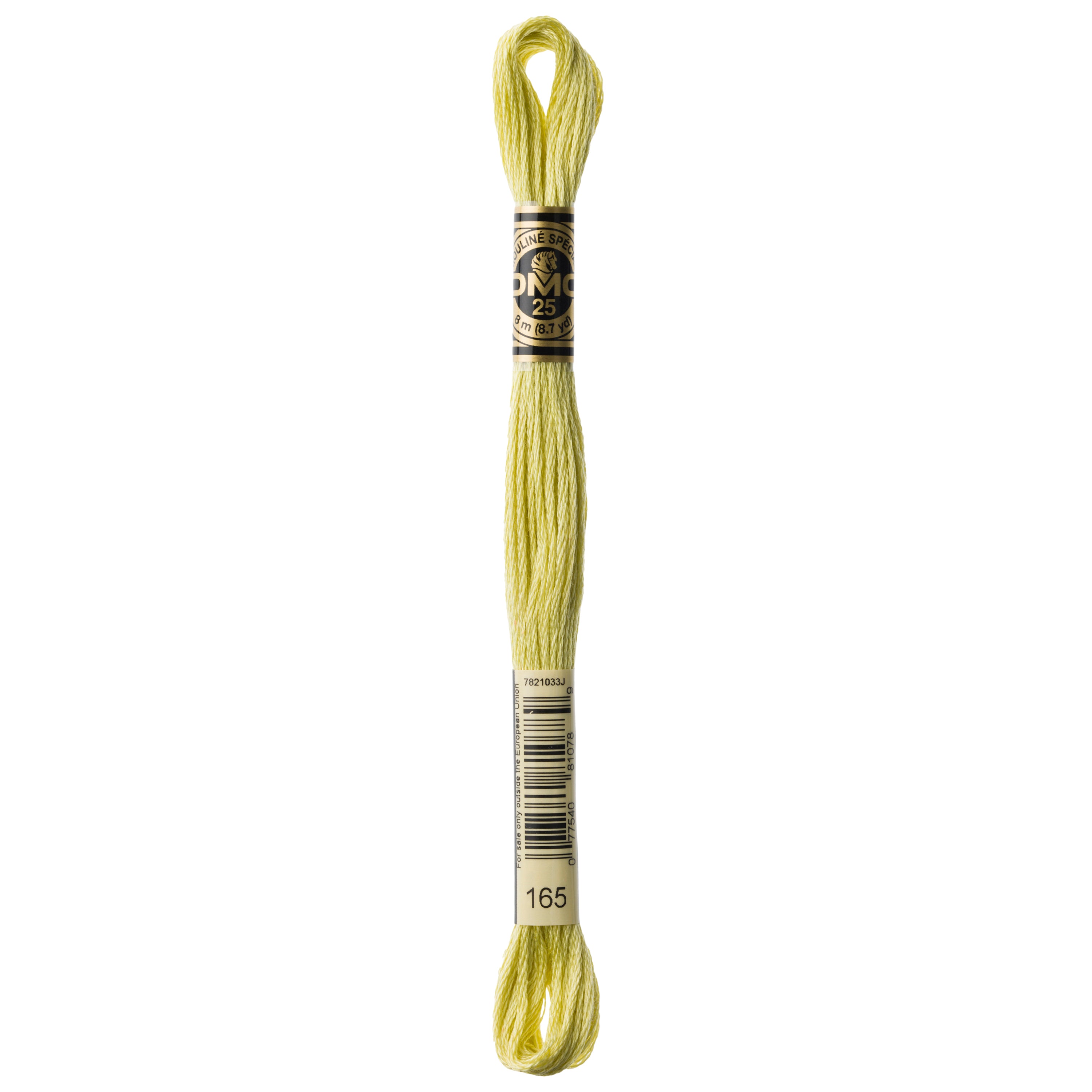 green embroidery floss, DMC 165
