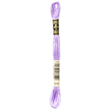 purple embroidery floss, DMC 210