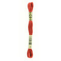 red embroidery floss, DMC 22