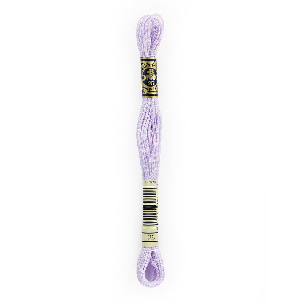 purple embroidery floss, DMC 25