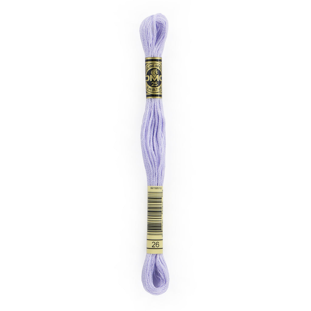 blue embroidery floss, DMC 26