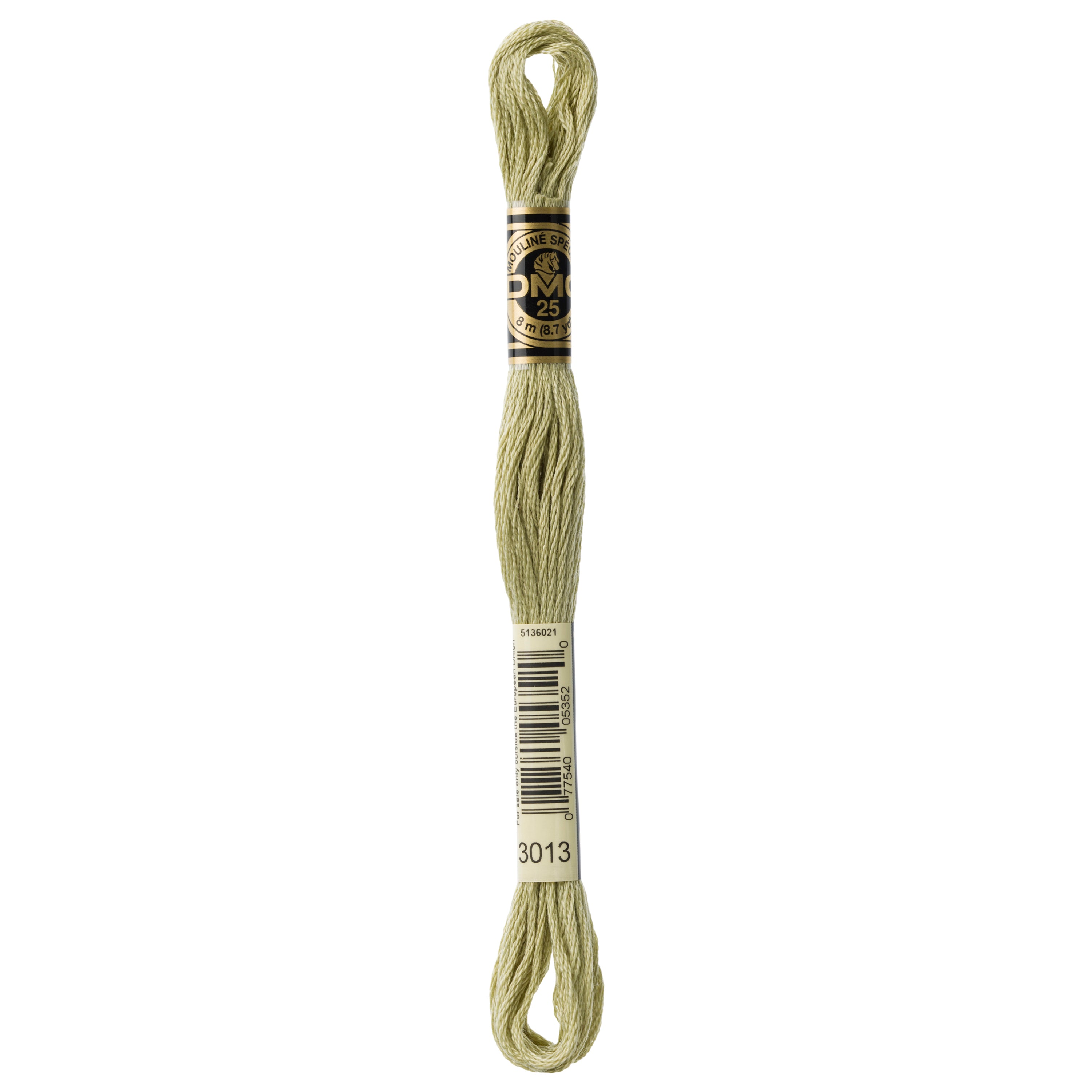 green embroidery floss, DMC 3012