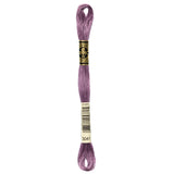 purple embroidery floss, DMC 3041