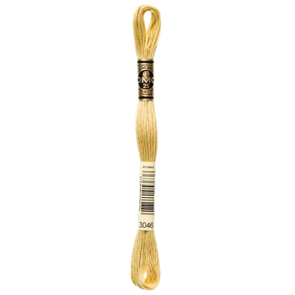 brown embroidery floss, tan embroidery floss, DMC 3046
