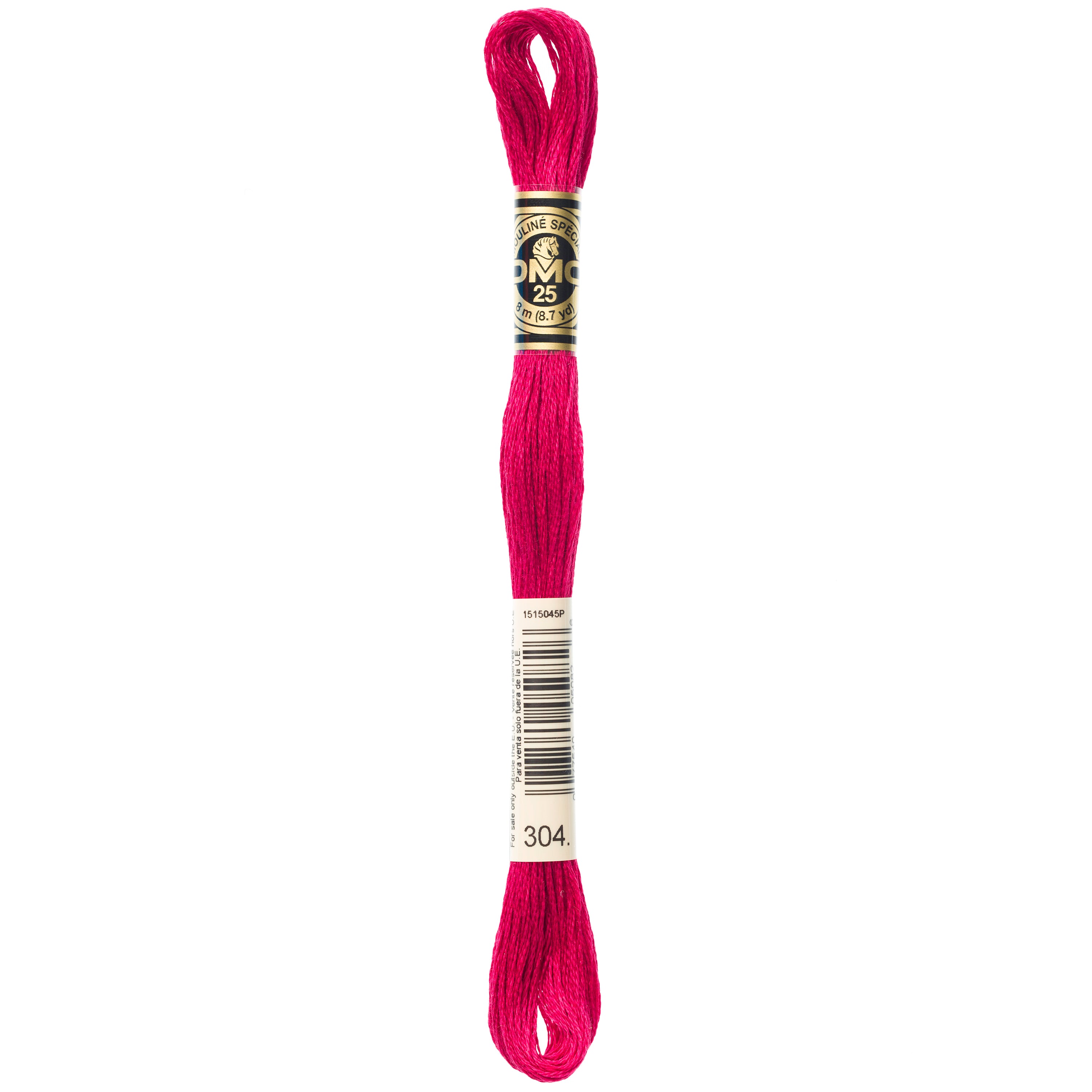 red embroidery floss, DMC 304