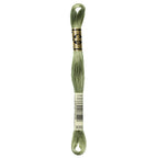 green embroidery floss, DMC 3051