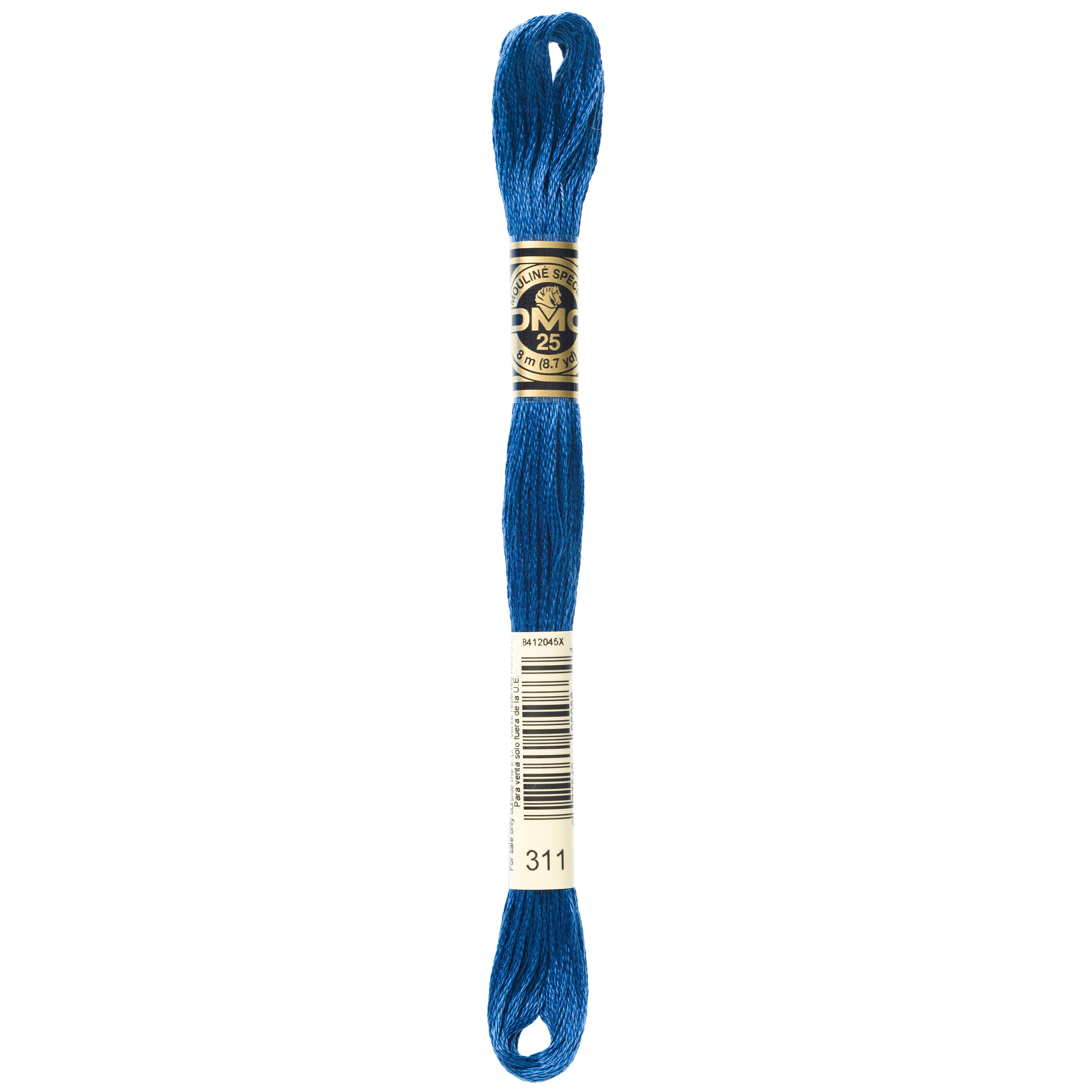blue embroidery floss, DMC 311