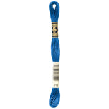 blue embroidery floss, DMC 312