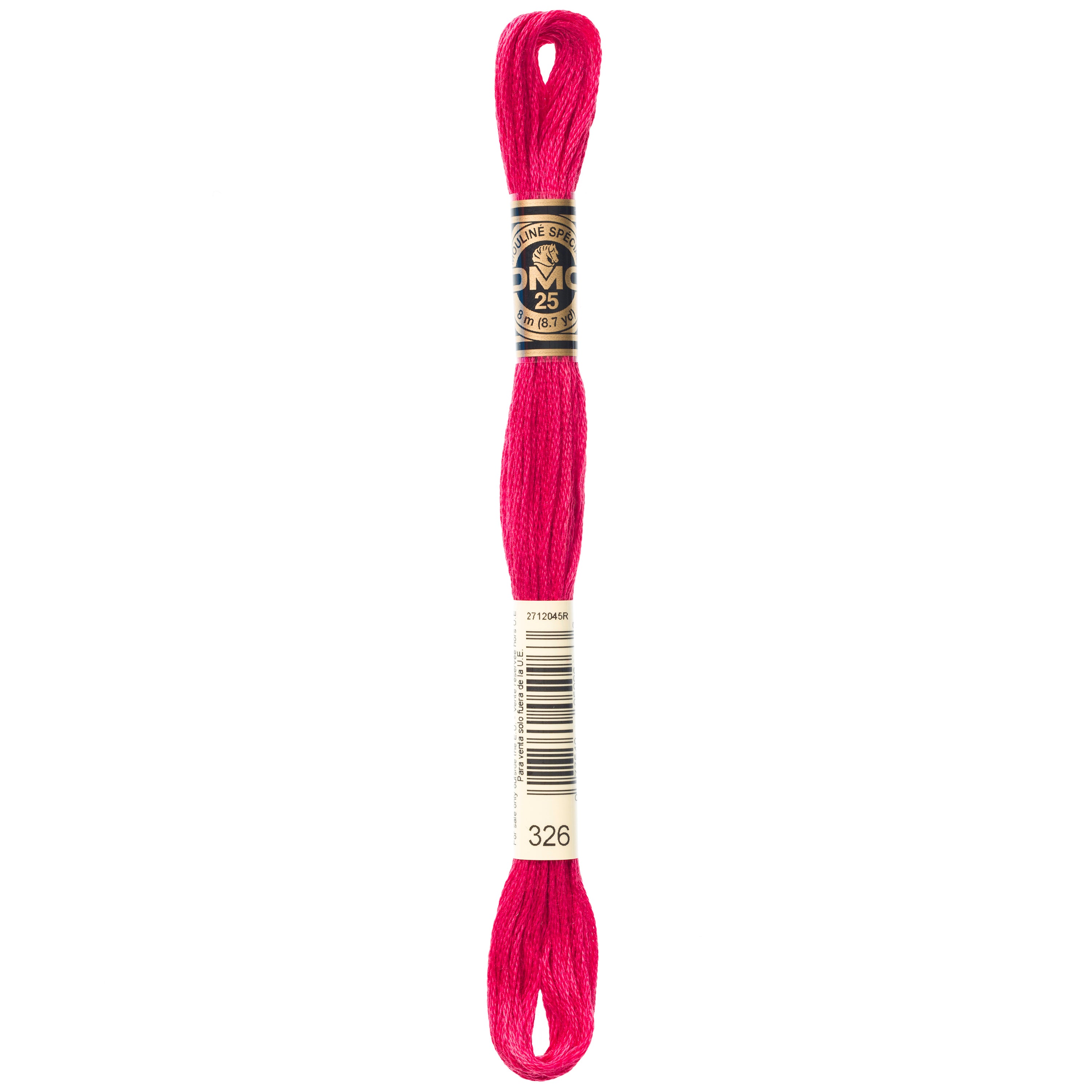 red embroidery floss, DMC 326