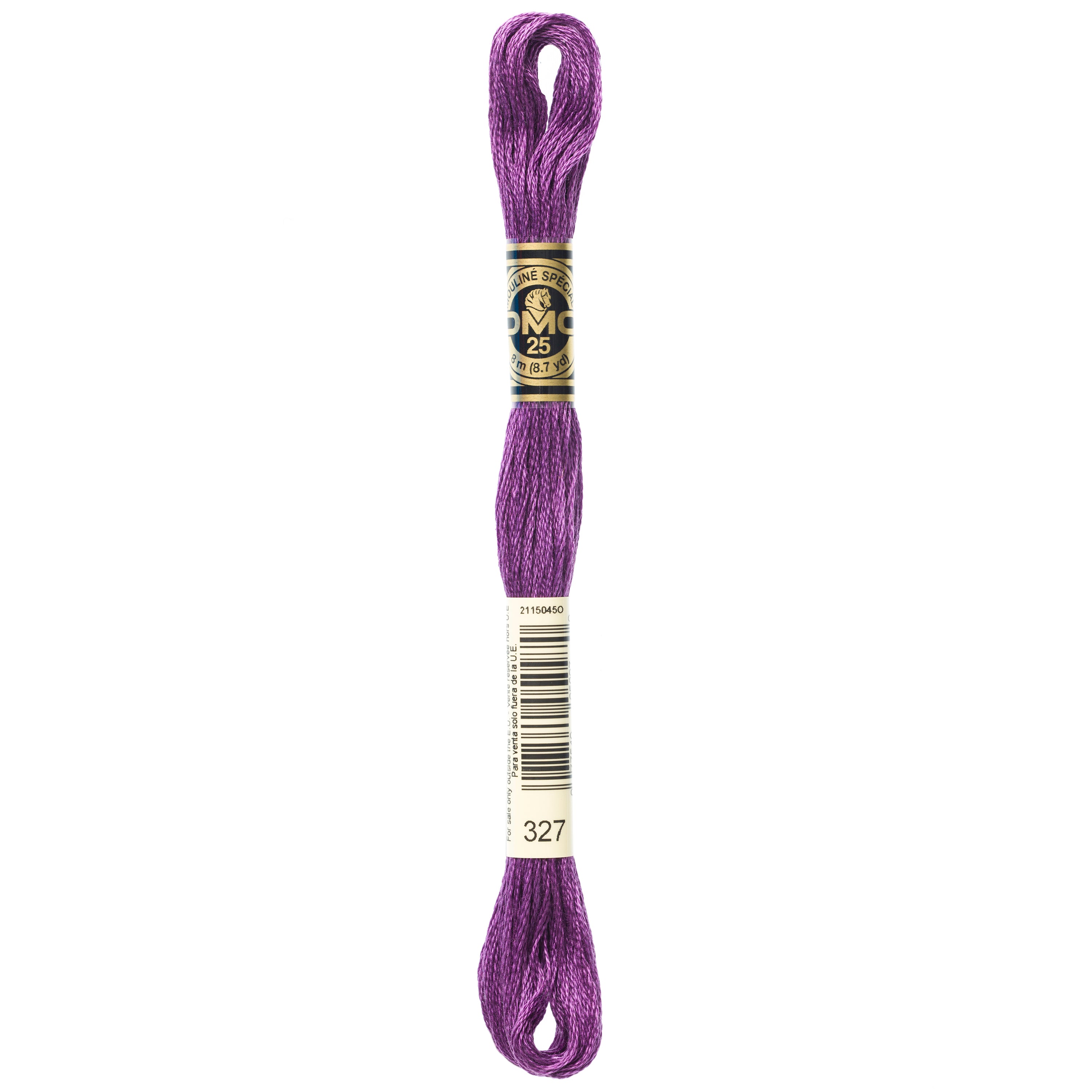 purple embroidery floss, DMC 327