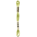 green embroidery floss, DMC 3348