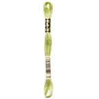green embroidery floss, DMC 3348