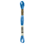 blue embroidery floss, DMC 334