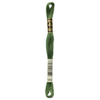 green embroidery floss, DMC 3362