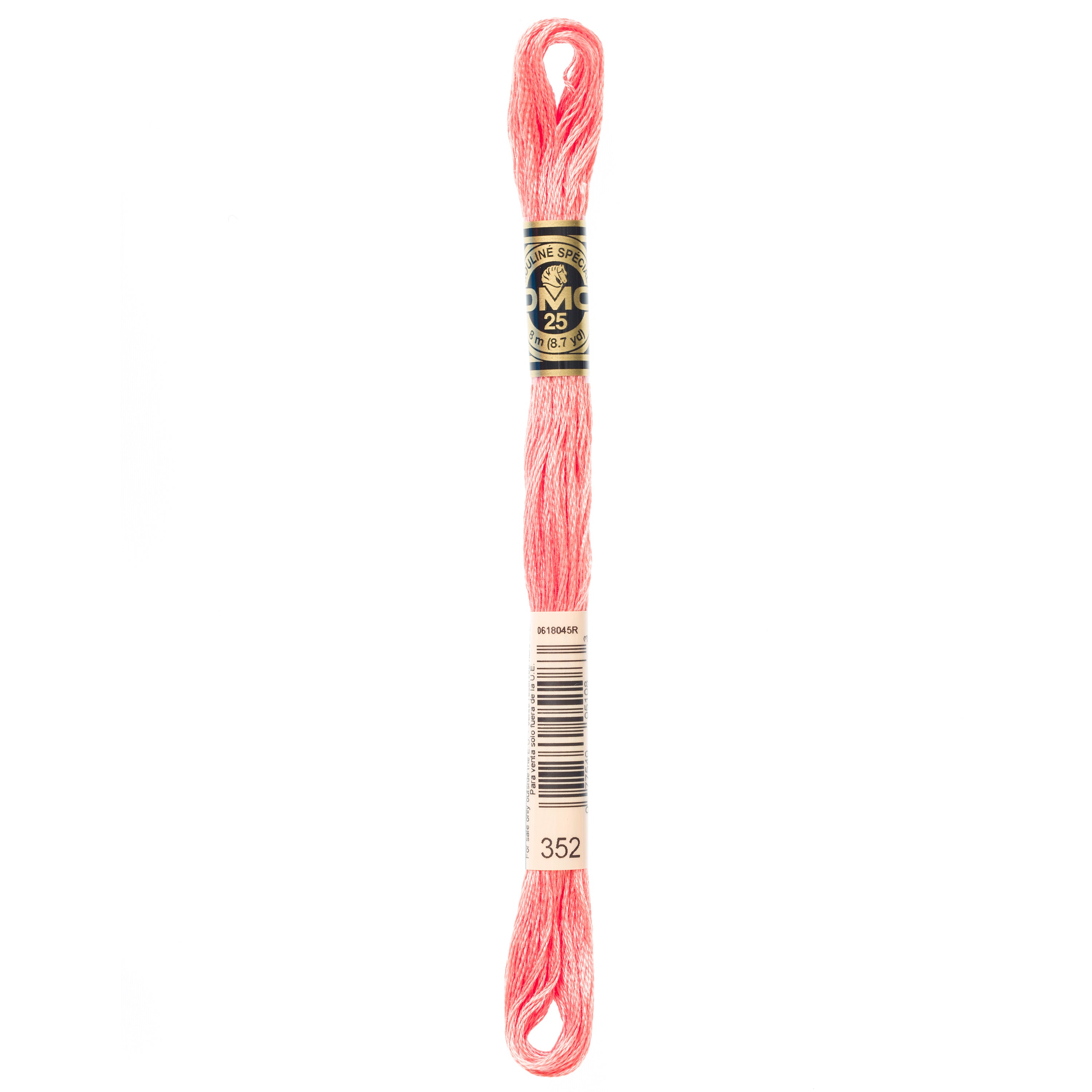 pink embroidery floss, DMC 352