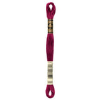 DMC embroidery floss, burgundy embroidery floss, DMC 3685