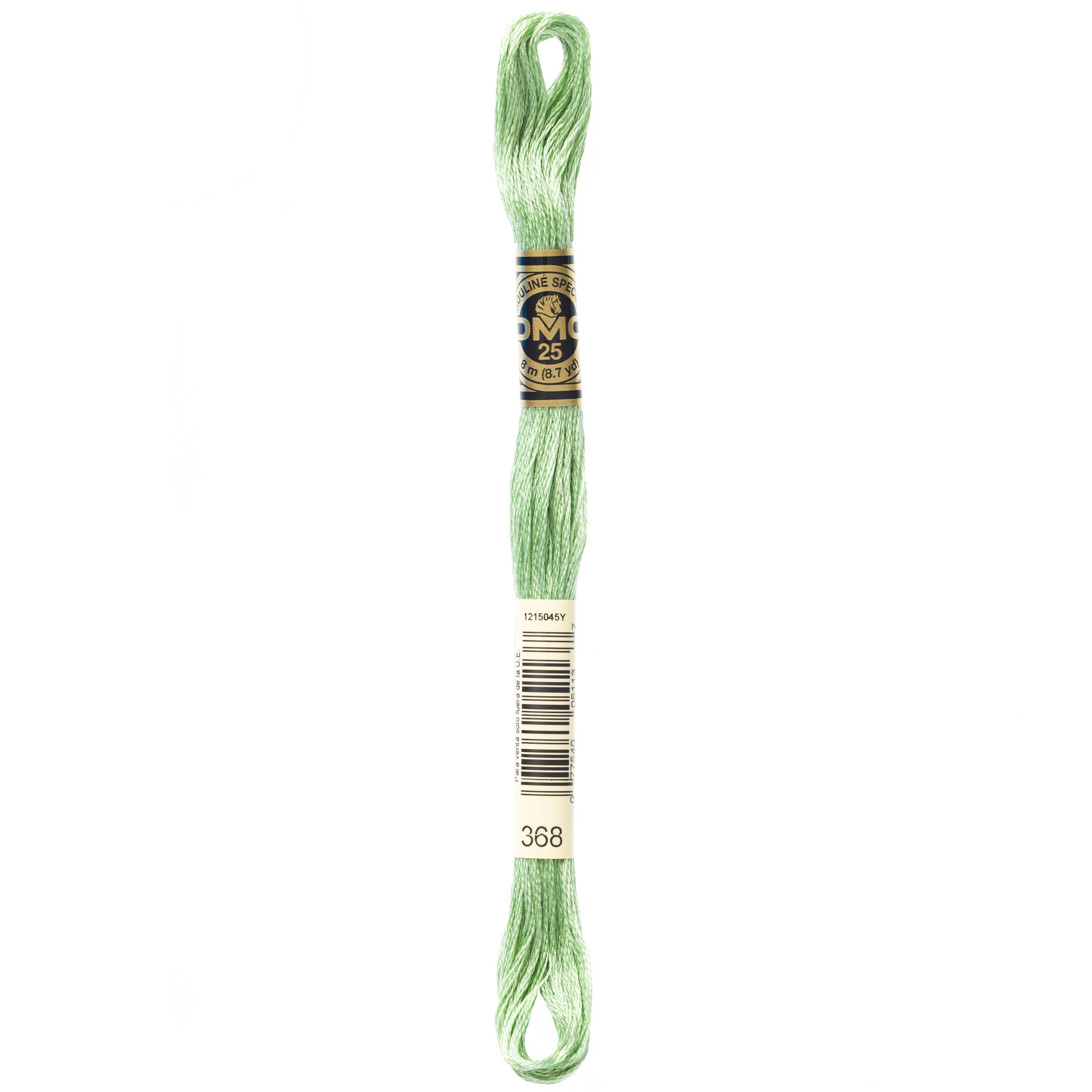 green embroidery floss, DMC 368