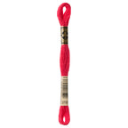 red embroidery floss, DMC 3705